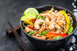 Wok au crevettes